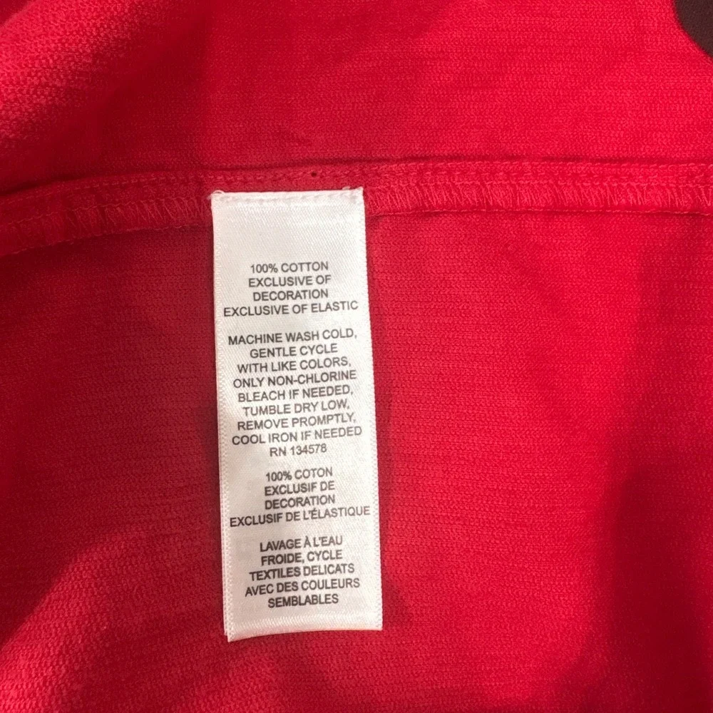 Vineyard Vines Dress Girl M 12-14 Red Corduroy Bow Smocked Tiered Preppy Holiday